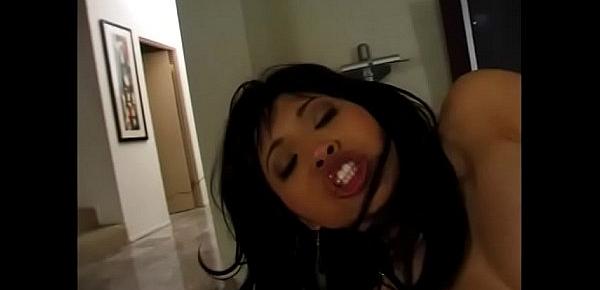  Hungry Mika Tan greedily sucks dick and lets him in the ass